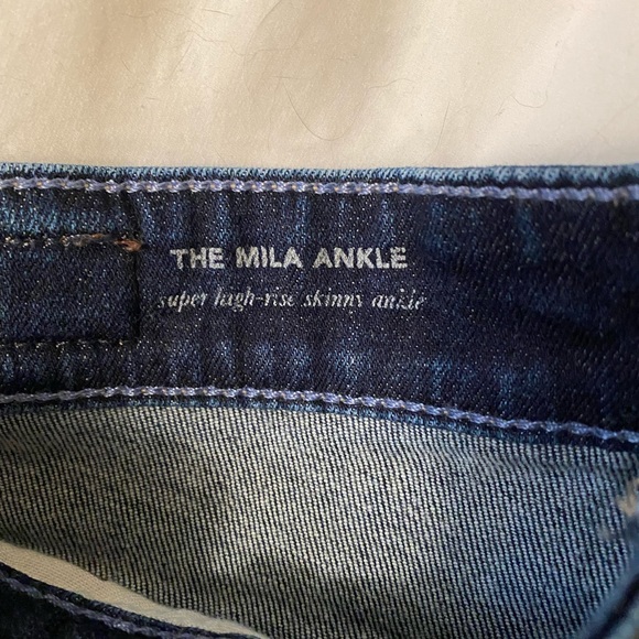 Adriano Goldschmied AG Denim Mila Super High Rise Skinny Ankle Jeans Size 28 - Picture 2 of 4